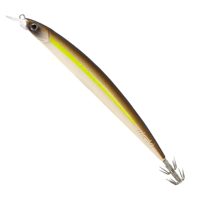 Καλαμαριέρα Misaki Squid Minnow – Τεχνητό Trolling για Καλαμάρια 160mm MISM16/YS Yellow Stripe - UV