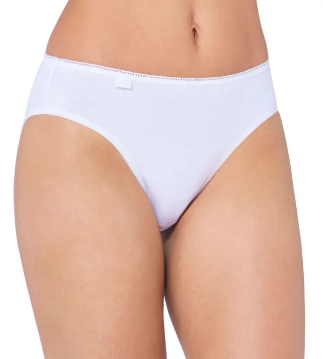 Sloggi 24/7 Cotton Tai Βαμβακερά Σλιπ Λευκό 3-Pack 2