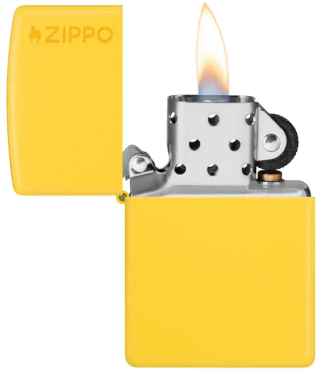 ZIPPO Αναπτήρας - Sunflower Yellow Matte με λογότυπο Zippo (46019ZL) 2