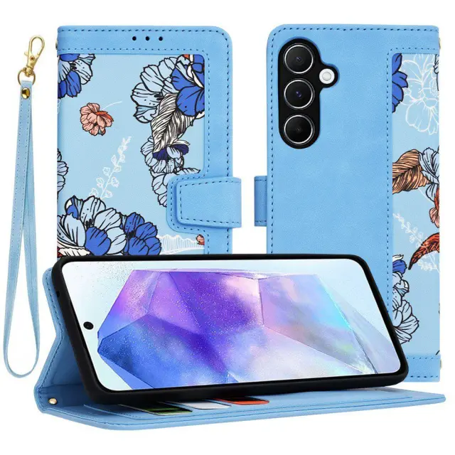 Techsuit® FlipCraft Θήκη Βιβλίο για Samsung Galaxy A55 5G - Vibrant Blue