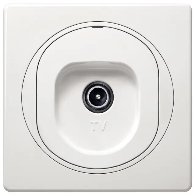 EON TV aerial socket for individual systems, white 15.005.0076