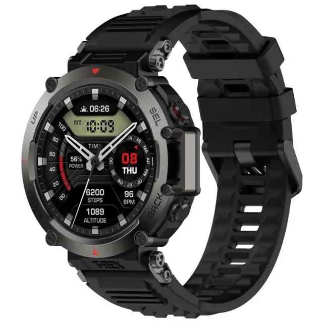 Λουράκι Σιλικόνης για Xiaomi Amazfit T-Rex Ultra- Black OEM