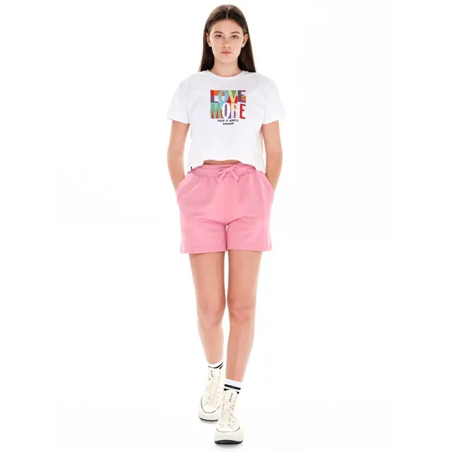 Emerson Women's Sweat Shorts (241.EW26.90-Rose) - Ροζ 2