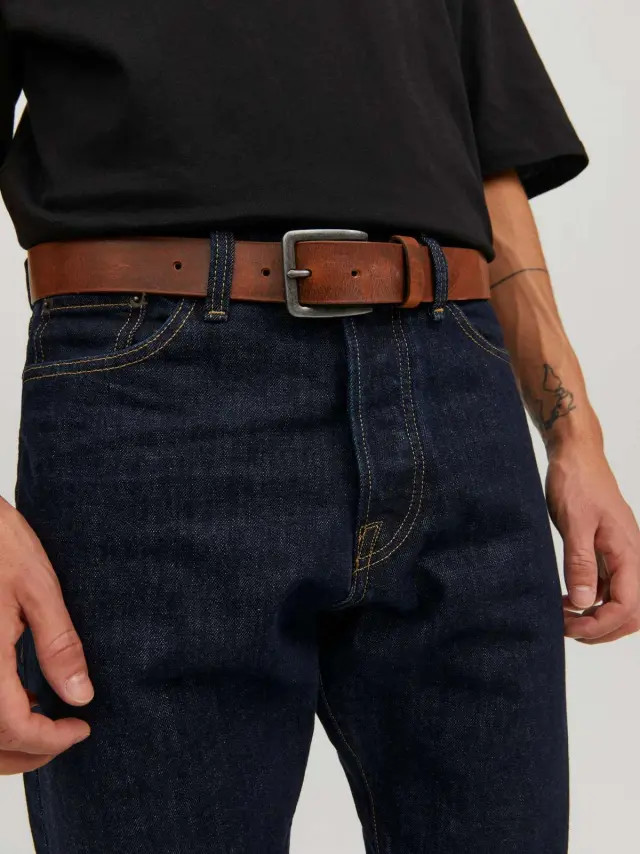 JACVICTOR LEATHER BELT NOOS Mocha Bisque 2