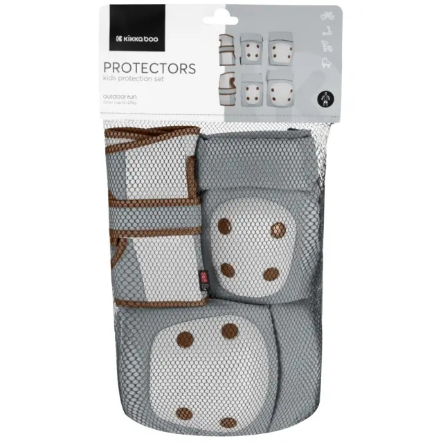 Kikkaboo Παιδικό Σετ Προστασίας Grey XS 2-12 Ετών 2