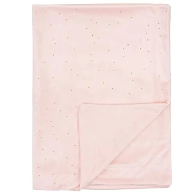 Bimbidreams Κουβέρτα Αγκαλιάς Microfiber Πουά Ροζ 80x110εκ.