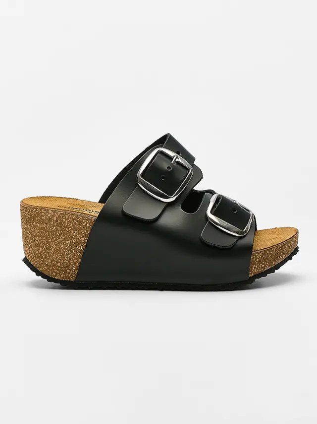 Comodissima Πέδιλα Γυναικείο δέρμα Μαύρο COM/25920630 NERO 3