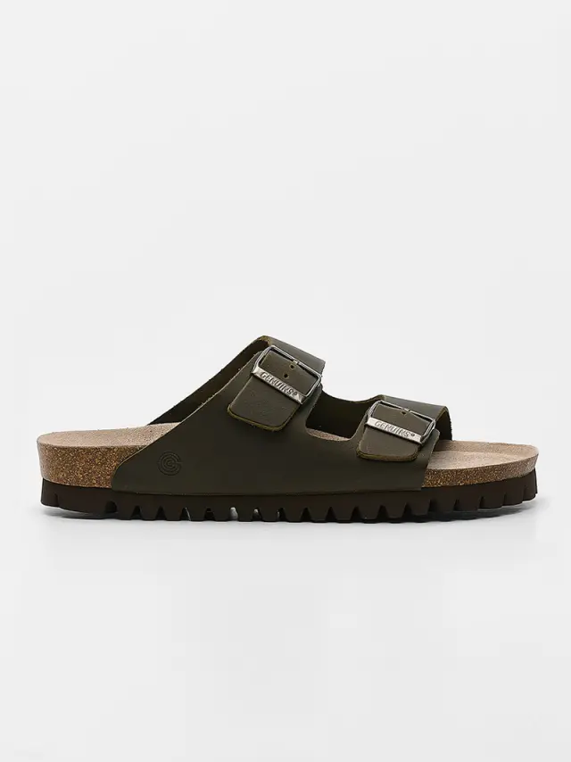 Genuins Πέδιλα Γυναικείο δέρμα Πράσινο GEN/HAWAII TRACK G105049 KAKI - 41 2