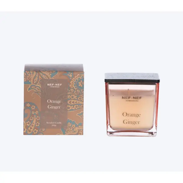 Nef-Nef Homeware Αρωματικό Κερί Orange Ginger 25 200gr Bordo