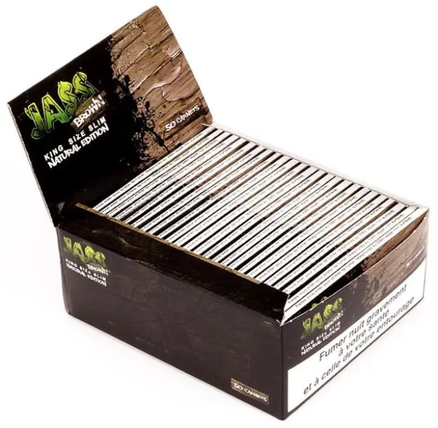 Jass Χαρτάκια Ακατέργαστο Premium Natural Edition - King Size Slim 32φ 3