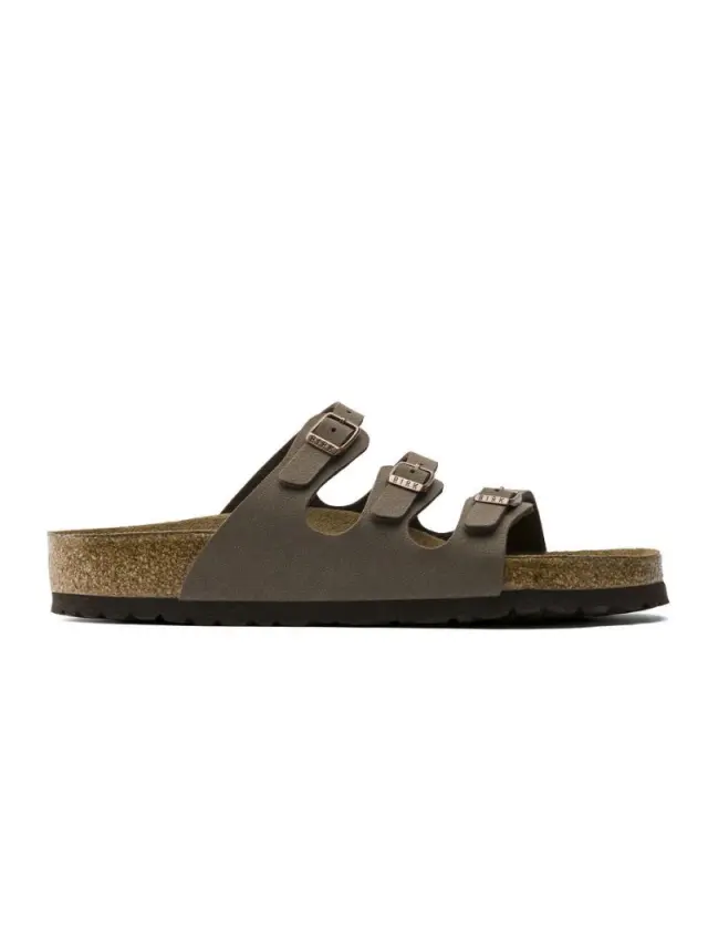 Birkenstock Πέδιλα Γυναικείο Birko-Flor-Nubuck(ανθεκτικό υλικό της Birkenstock-επιτρέπει την επαφή με το νερό) Καφέ BIR/FLORIDA 053881 MOCCA - 36 3