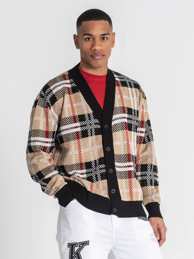 Gianni Kavanagh Ανδρική BRITISH Πλεκτή Ζακέτα – Multicolor - S