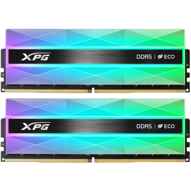 ADATA DIMM 32 GB DDR5-6400 (2x 16 GB) Dual-Kit (silver, AX5U6400C3216G-DCLANRSG, Lancer Neon RGB, INTEL XMP, AMD EXPO)