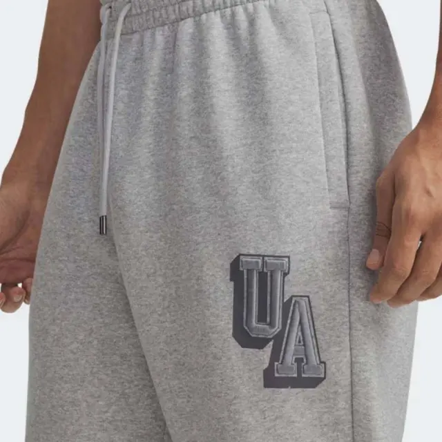 Under Armour Men's Icon Fleece Graphic Jogger Pant Γκρι 6003934-011 (Under Armour) - XLarge 3