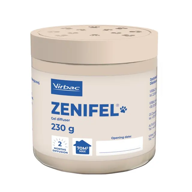 VIRBAC Zenifel - gel diffuser with calming cat pheromones - 230 g