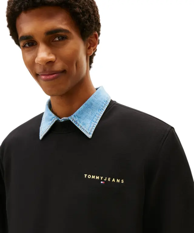 Tommy Hilfiger - Ανδρικό Φούτερ Tjm Linear Regular Fit DM0DM20249-BDS Μαύρο 2