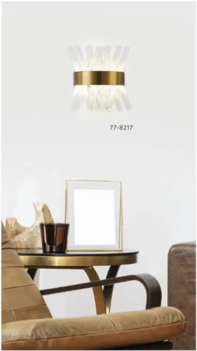 Απλίκα Τοίχου Xenic Χρυσό Ματ 23x12x30εκ. 2