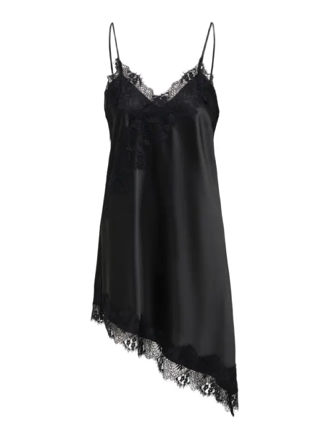 Only ONLINDONA γυναικείο σατέν lingerie φόρεμα με δαντέλα 15382051-1