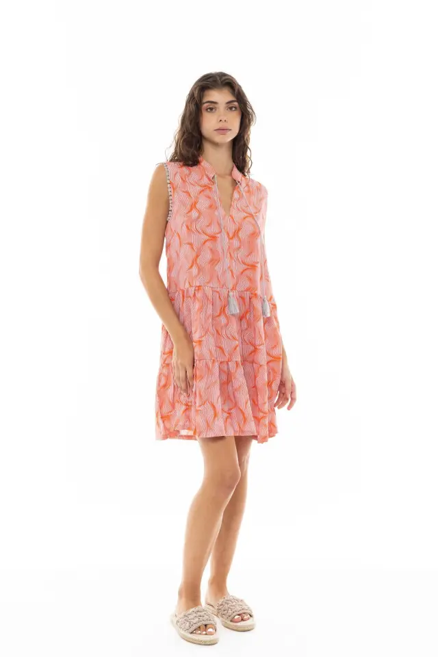 B373 - Type - BEACHWEAR ORANGE WAVES - XL
