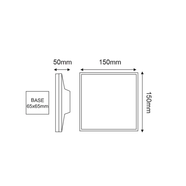 LED SMD WALL LUMINAIRE 8W 450LM 110° 230V AC 3.000K DARK GREY CRI80 IP54 30.000HRS / LG2802G 3