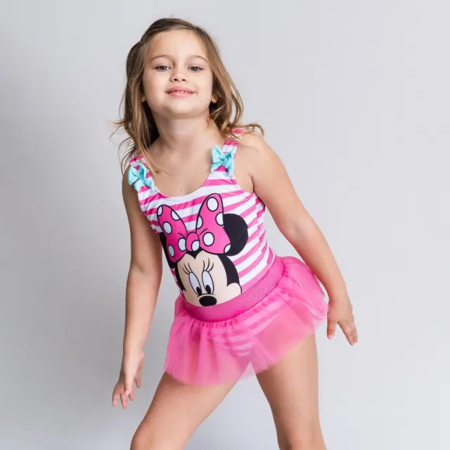 Disney Minnie Mouse Παιδικό μαγιό ολόσωμο Ροζ Ροζ 2