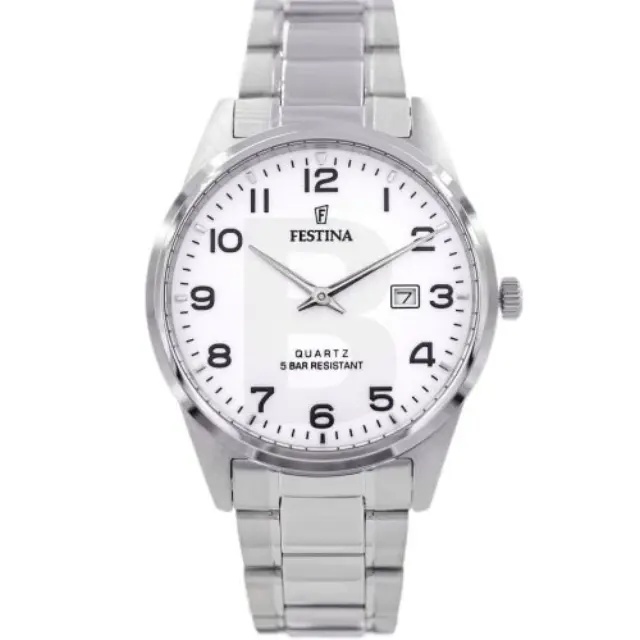 Festina Classics, Men's Watch, Grey Silver Stainless Steel Bracelet F20511/1