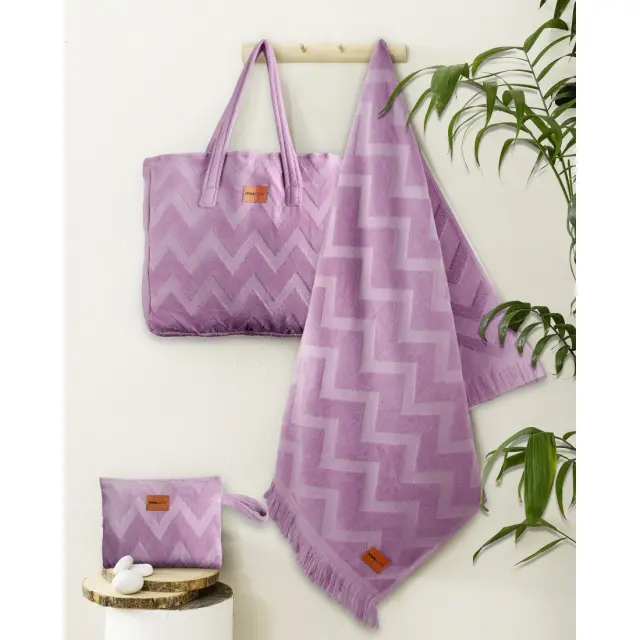Νεσεσέρ Θαλάσσης 23x32 Nima Vida 100% βαμβακερό- Purple 2