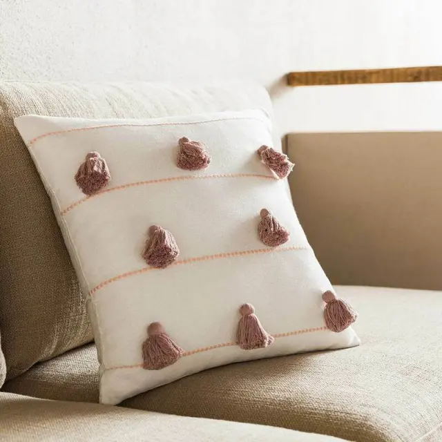 Μαξιλαροθήκη 43x43cm GOFIS HOME POMY CLAY PINK 188/ 08