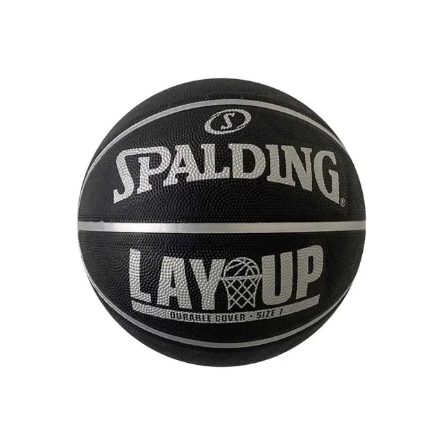 Spalding Adult Lay Up Rubber Size 7 Basket Ball Μαύρο 84-748Z1 (Spalding) - 7
