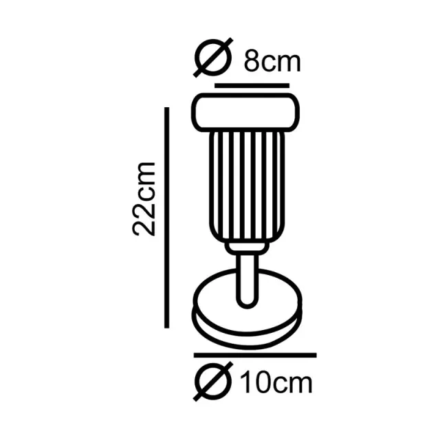 PAR38 - ΣΠΟΤ ΤΟΙΧΟΥ PC ΜΑΥΡΟ ΣΥΜΒΑΤΙΚΟ 1xΕ27 IP54 80x100x220mm / AC.045GL76 2