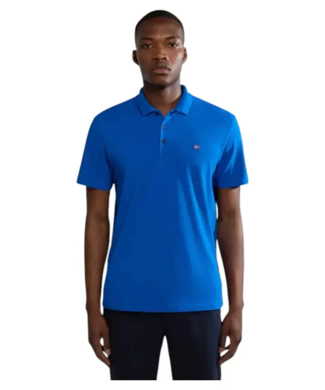 Napapijri - Ανδρικό T-shirt Polo Ealis SS Regular Fit NP0A4H8B-B2L Μπλε - M