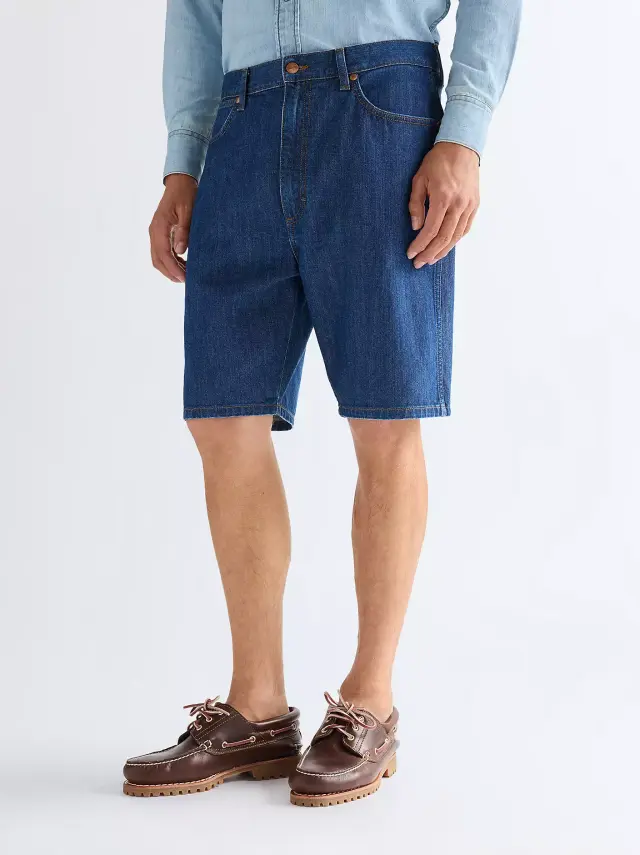 Wrangler Ανδρικό COWBOY DARK STONE Denim Shorts – Blue - 32