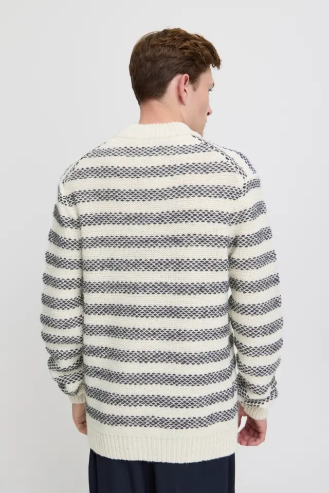 Casual Friday Ανδρικό Πλεκτό 20505342 – Blue / Off-White - M 2