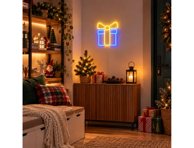 Διακοσμητικό Φωτιστικό Neon Present Luca Lighting με Dimmer και διαστάσεις 30x1.5x27cm - USB 1167140