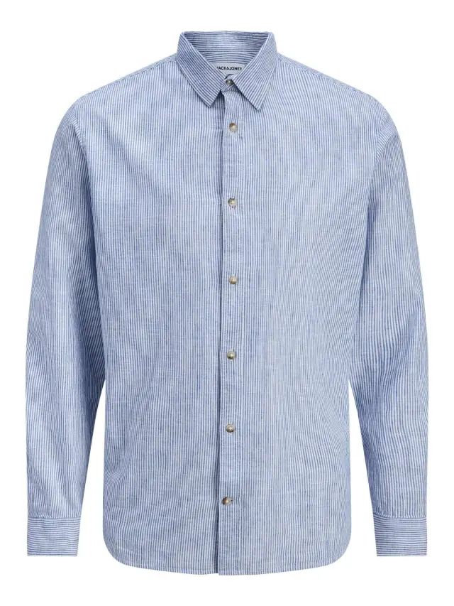 JJESUMMER LINEN BLEND SHIRT L/S SN Infinity