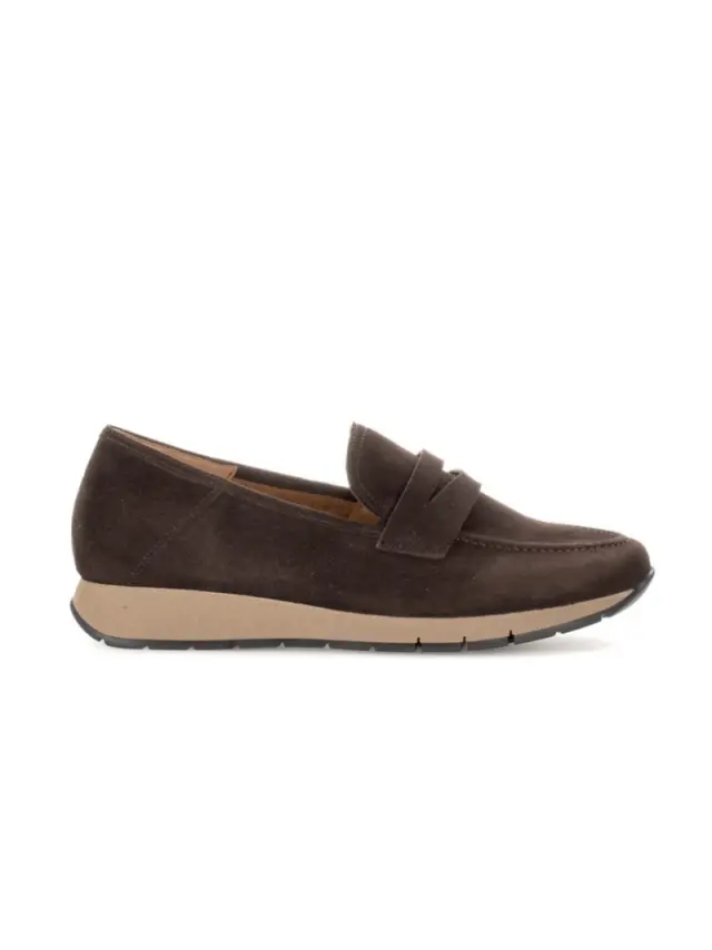 Gabor Μοκασίνια-Loafers Γυναικείο δέρμα Nubuck Καφέ GAB/52471 41-CHOCOLATE 3