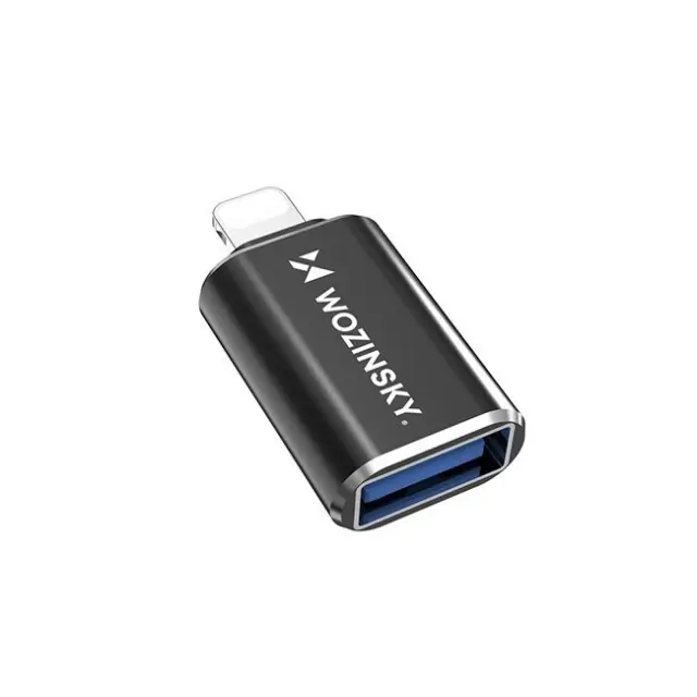 Wozinsky WALA-01 Lightning to USB-A OTG Adapter Black