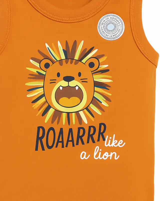 Κορμάκι Αμάνικο Lion Venere Orange 8000621 - 6 M (68cm) 2