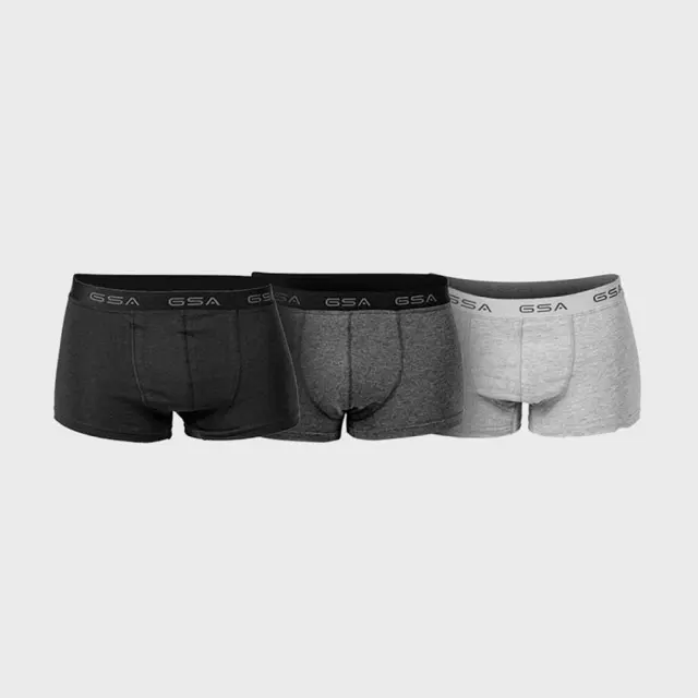 Ανδρικά Boxer GSA 3 Pack Μαύρο/Γκρί