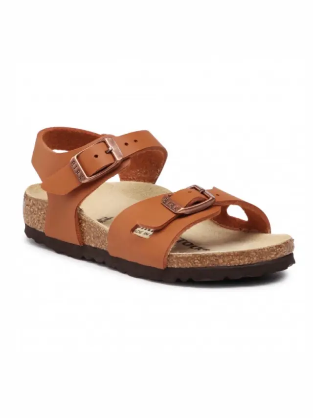 Birkenstock Πέδιλα Παιδικό Birko-Flor(ανθεκτικό υλικό της Birkenstock-επιτρέπει την επαφή με το νερό) Καφέ BIR/RIO KIDS 1019109 G/BROWN - 27 2
