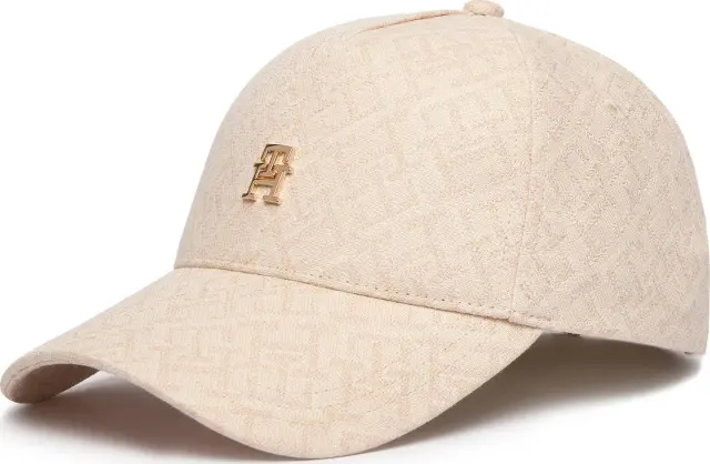 Tommy Hilfiger Γυναικείο Μεσαίο Καπέλο Jockey Monogram Jacq Cap Μπεζ