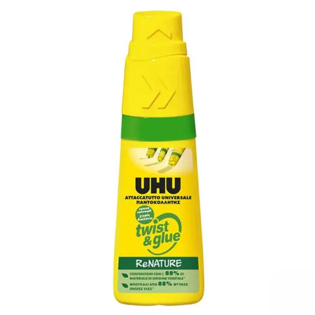UHU Κόλλα Twist & Glue Renature Γενικής Χρήσης - 35ml