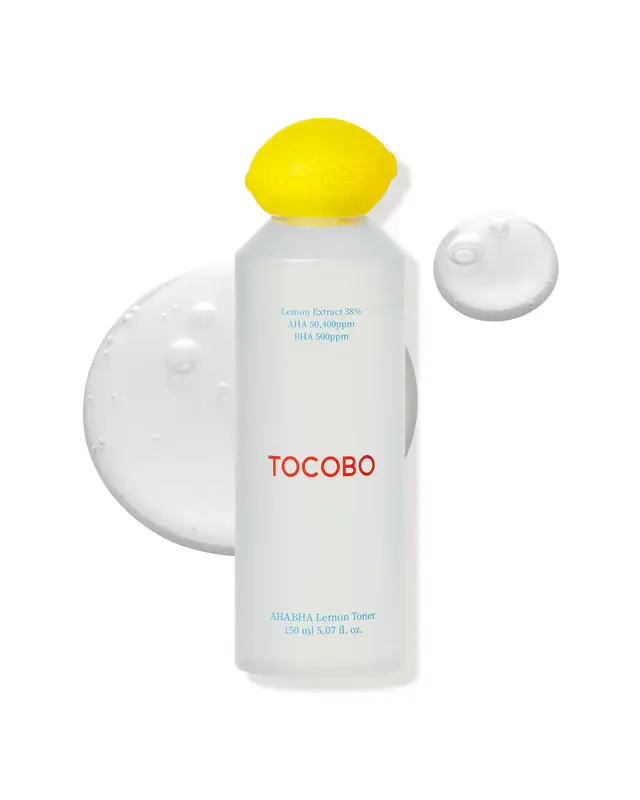 TOCOBO AHA BHA Lemon Toner gently exfoliating facial toner 150ml 2