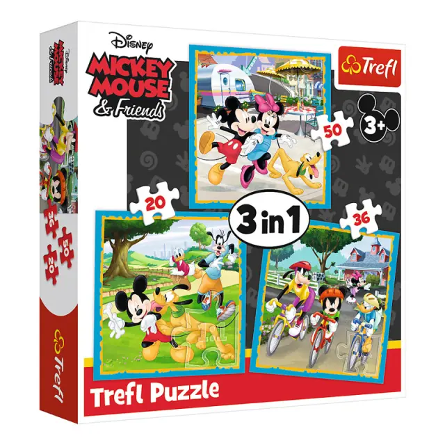 Παζλ Trefl 3 σε 1 Disney Mickey and friends