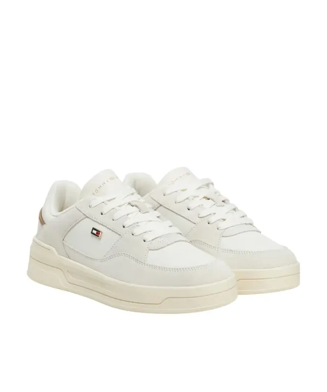 Tommy Hilfiger - Γυναικεία Sneakers Essential Basket FW0FW08456-YBL Εκρού 2