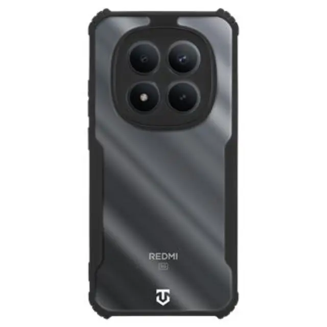 Tactical Quantum Stealth Cover for Xiaomi Redmi Note 15 Pro+ 5G/Poco M8 Pro Clear/Black