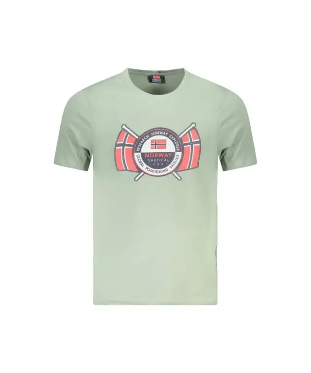 Norway Nautical School - Ανδρικό T-shirt Κοντομάνικο 856028-SAILOR Πράσινο Ανοιχτό 3