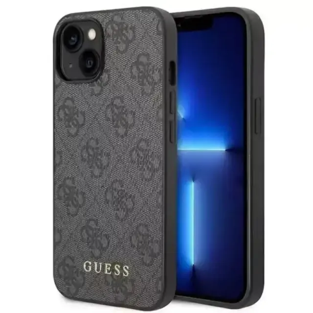 Θήκη τηλεφώνου Guess for iPhone 14 6,1" γκρι σκληρή θήκη 4G Metal