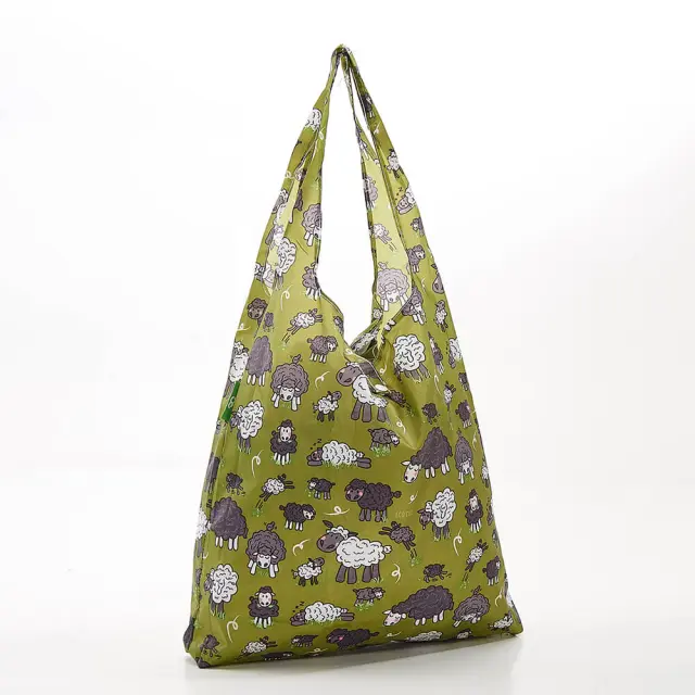 Eco Chic Recycled Shopping Bag / Επαναχρησιμοποιούμενη Τσάντα για Ψώνια (6 σχέδια) Sheep 2