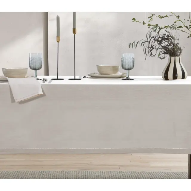 NEF-NEF ΤΡΑΠΕΖΟΜΑΝΤΗΛΟ STEADY 150X250 NEF-NEF HOMEWARE, 100% BAMBAKI - BEIGE (037543) 3